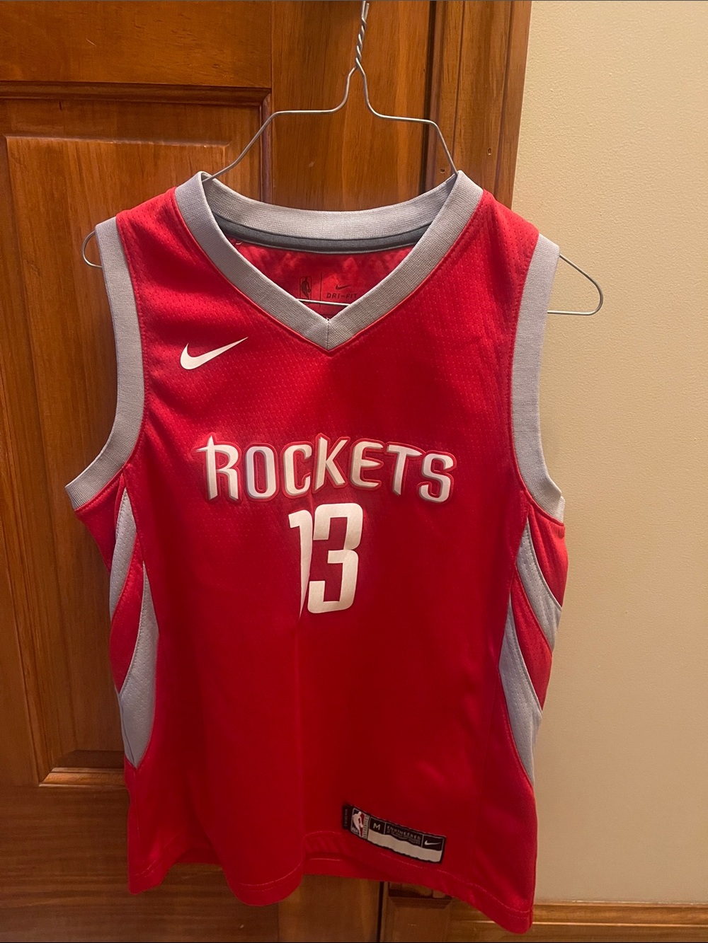 Official Nike NBA boys jersey Red Houston Rockets #13 Basketball Jersey